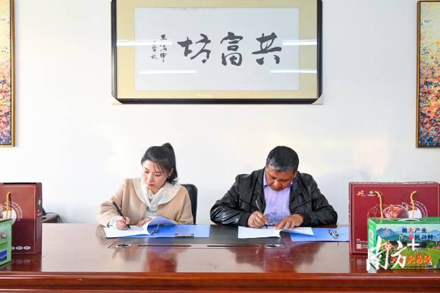 企業(yè)采購意向簽約儀式。張曉欣 攝